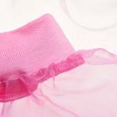 Rochie pentru fete cu tul cu mânecă lungă, în culoare roz The Tiny Universe 105089 5