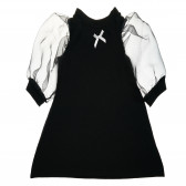 Rochie pentru fete cu mâneci lungi de tul în culoare neagră The Tiny Universe 105091 