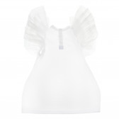 Rochie pentru copii cu mâneci scurte în culoare albă The Tiny Universe 105120 2