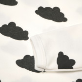 Pijamale din bumbac cu mânecă lungă cu imprimeu de norișori pentru băieți NINI 105145 4