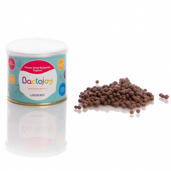 Drajeuri probiotice cu glazură de ciocolată cu lapte Bactojoy Bactojoy 105737 