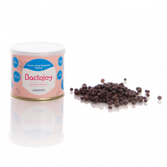Drajeuri probiotice cu glazură naturală de ciocolată Bactojoy Bactojoy 105738 