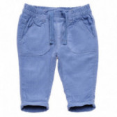 Pantaloni albaștri cu bandă elastică și șnur pentru băieți Idexe 105879 