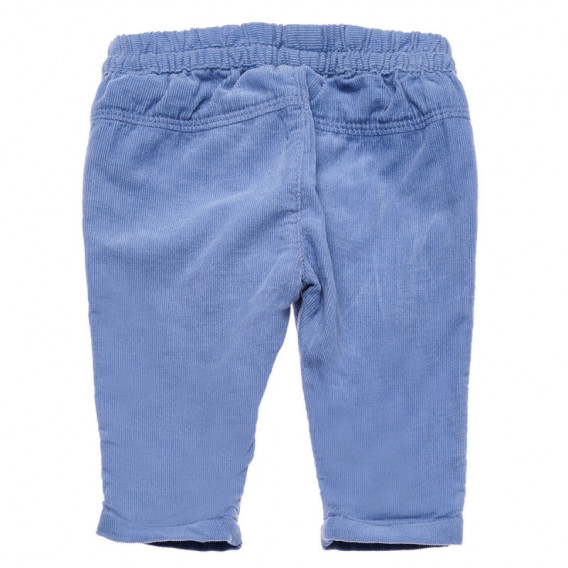Pantaloni albaștri cu bandă elastică și șnur pentru băieți Idexe 105880 2