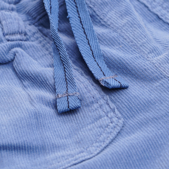 Pantaloni albaștri cu bandă elastică și șnur pentru băieți Idexe 105881 3
