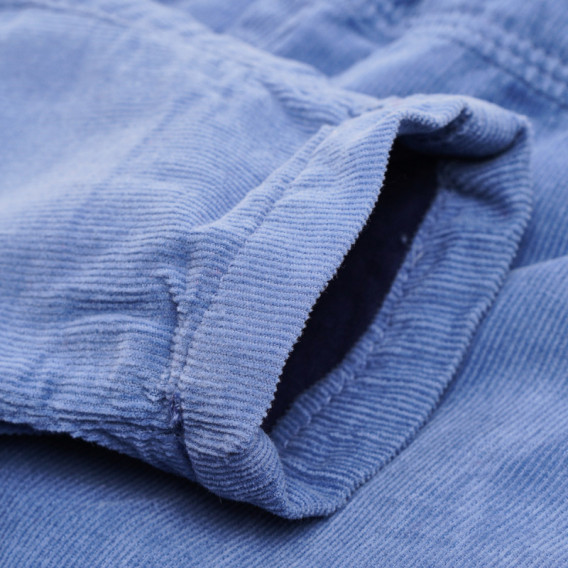 Pantaloni albaștri cu bandă elastică și șnur pentru băieți Idexe 105882 4