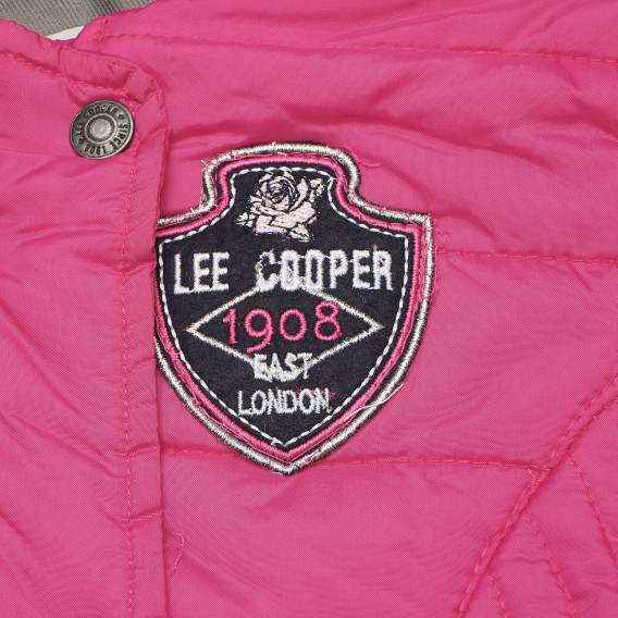 Geacă roz de fete cu logo-ul mărcii negru originară din Bangladesh Lee Cooper 105949 2