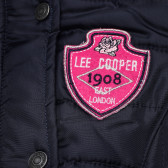 Geacă albastră cu căptușeală roz pentru fete Lee Cooper 105980 2