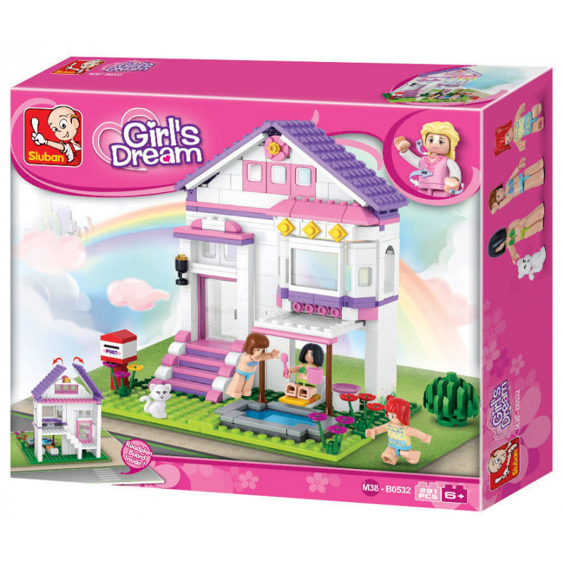  Constructor casă de vacanță - Girls dream, 291 piese  10616