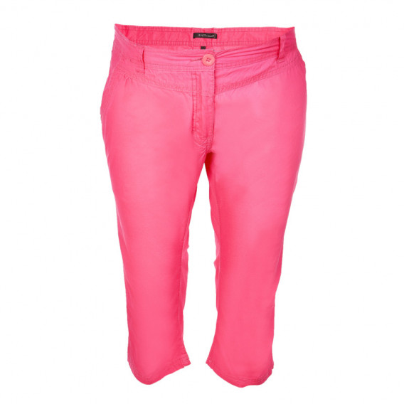 Pantaloni de maternitate capri din bumbac, roz EMOI 106953 