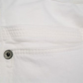 Pantaloni de maternitate din bumbac 3/4 de culoare albă Pepe Jeans 106959 3