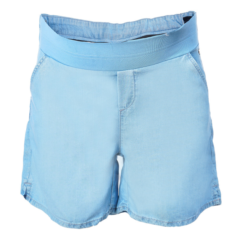 Pantaloni scurți din denim, pentru gravide, albaștri  106976