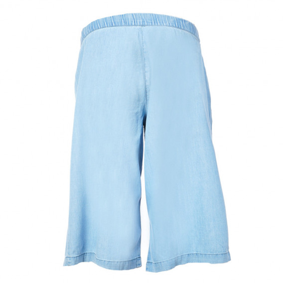 Pantaloni scurți din bumbac de culoare albastră pentru gravide Mamalicious 106981 2