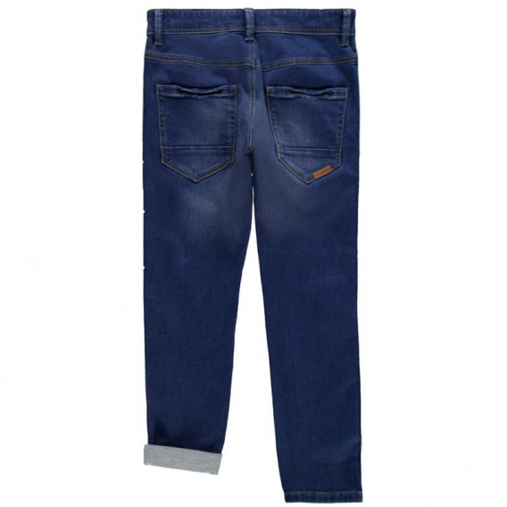 Jeans cu croi drept, albastru pentru băieți Name it 107496 2