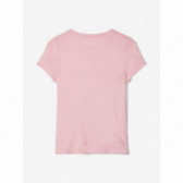 Bluză brodată, roz pentru fete Name it 107547 2