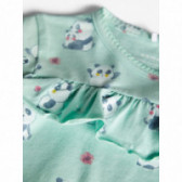 Tunică cu mâneci lungi de culoare mentă pentru bebeluși Name it 107563 3