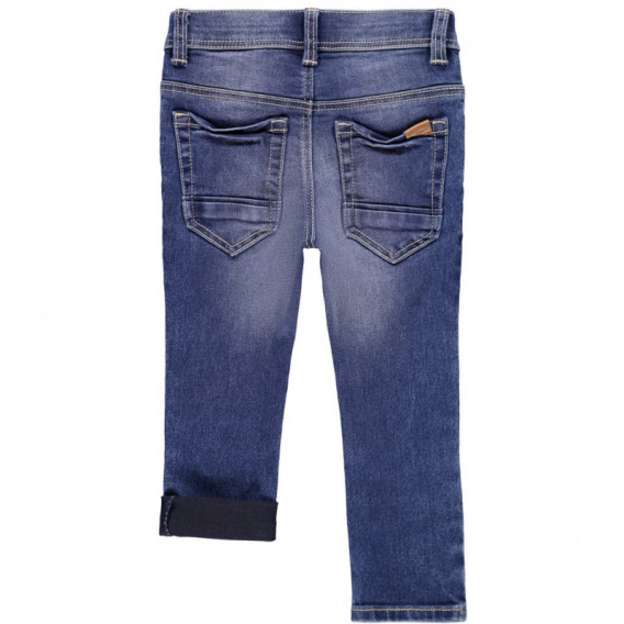 Jeans din bumbac organic, albaștri pentru băieți Name it 107647 2