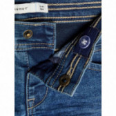 Jeans din bumbac organic, albaștri pentru băieți Name it 107648 3
