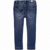 Jeans elastici moi, albaștri, pentru fete Name it 107652 2