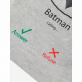 Tricou Batman din bumbac, gri pentru băieți Name it 107679 3