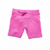 Pantaloni scurți de bumbac de culoare roz, pentru fete BLUE SEVEN 107985 