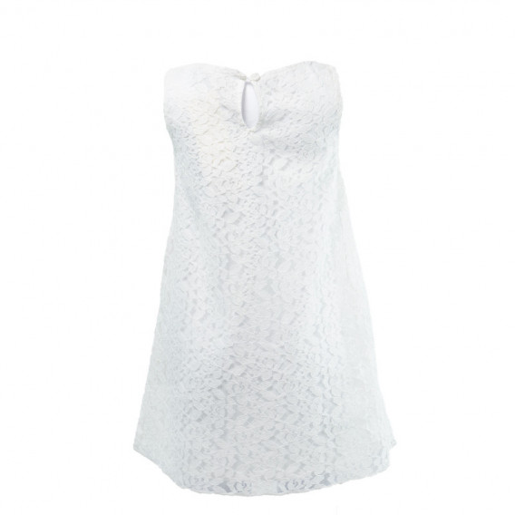 Rochie albă din dantelă pentru fete BLUE SEVEN 107996 2