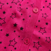 Cardigan de culoare roz cu imprimeu de asteriscuri pentru fete BLUE SEVEN 108009 3