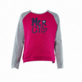 Bluză roz din bumbac cu mânecă lungă pentru fete MEXX 108109 