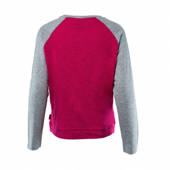 Bluză roz din bumbac cu mânecă lungă pentru fete MEXX 108110 2