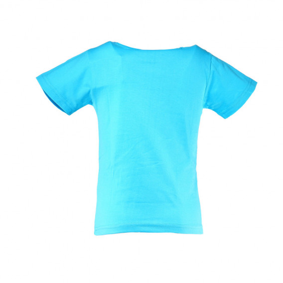 Tricou albastru din bumbac cu imprimeu color pentru băieți Pac-Man 108128 2