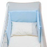 Lenjerie de pat, albastru cu imprimeu Inter Baby 109132 2