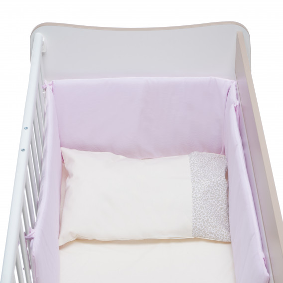 Lenjerie de pat pentru fete, roz cu imprimeu  Inter Baby 109138 2