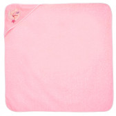 Prosop pentru bebeluși Amoroso roz pentru fete, cu ursuleți brodați Inter Baby 109155 2