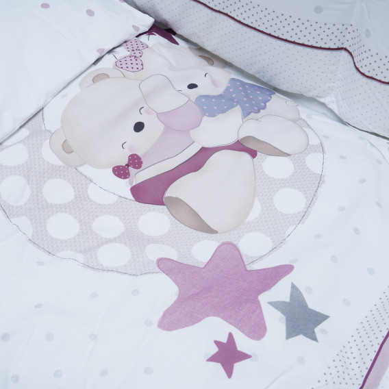 Set de dormit pentru bebeluși, de culoare roz  Inter Baby 109162 3