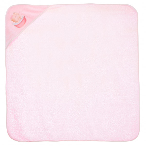 Prosop de baie roz cu ursuleț Inter Baby 109225 2