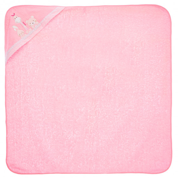 Halat de baie roz, cu broderie delicată  Inter Baby 109247 2