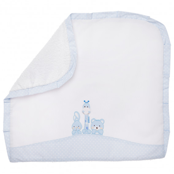 Pătură pentru bebeluși cu margini albastre Inter Baby 109277 2
