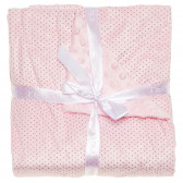 Pătură de bumbac moale, de culoare roz, pentru fete Inter Baby 109316 3