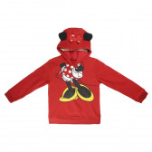 Pulover cu glugă pentru fete,  Minnie Mouse, roșu Minnie Mouse 1094 3