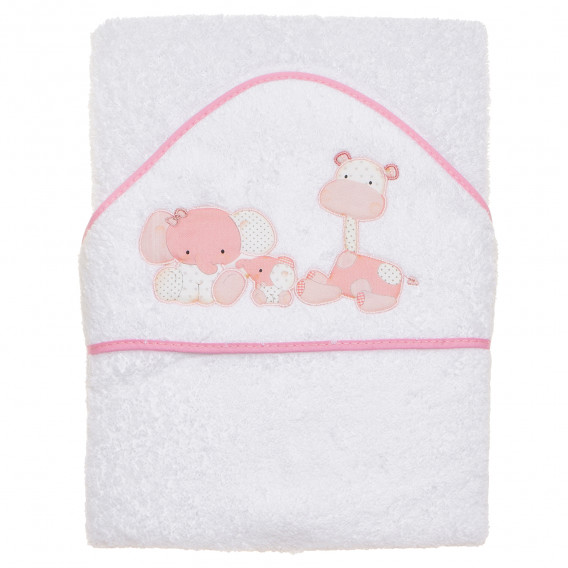 Prosop pentru copii cu margine roz și țesătură delicată Inter Baby 109414 4