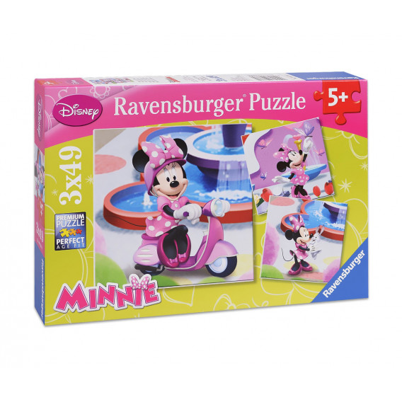 Puzzle 3 în 1 Mini Mouse Disney Minnie Mouse 10943 