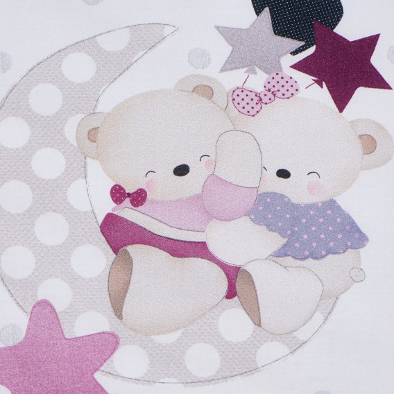 Pătură pentru copii, cu aplicație ursuleț Inter Baby 109486 5