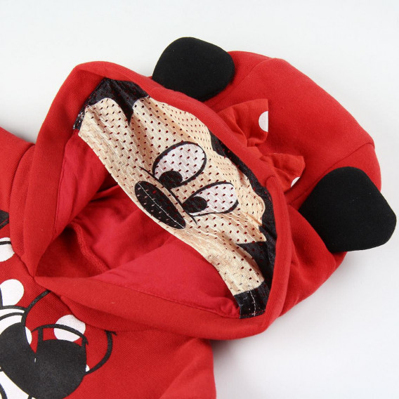 Pulover cu glugă pentru fete,  Minnie Mouse, roșu Minnie Mouse 1095 4