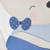 Pernă decorativă pentru copii de culoare albastră, cu ursuleț Inter Baby 109501 3