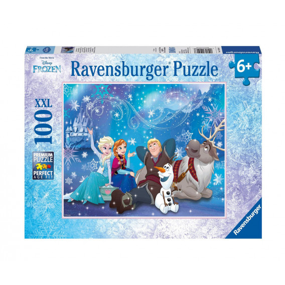 Puzzle 2D cu o imagine a personajelor din Regatul de Gheață Frozen 10974 