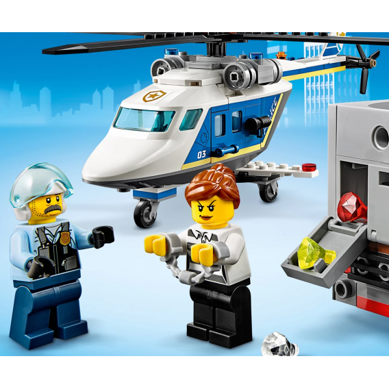 Constructor Urmărire a poliției cu elicoptere în 212 de piese Lego 109828 9