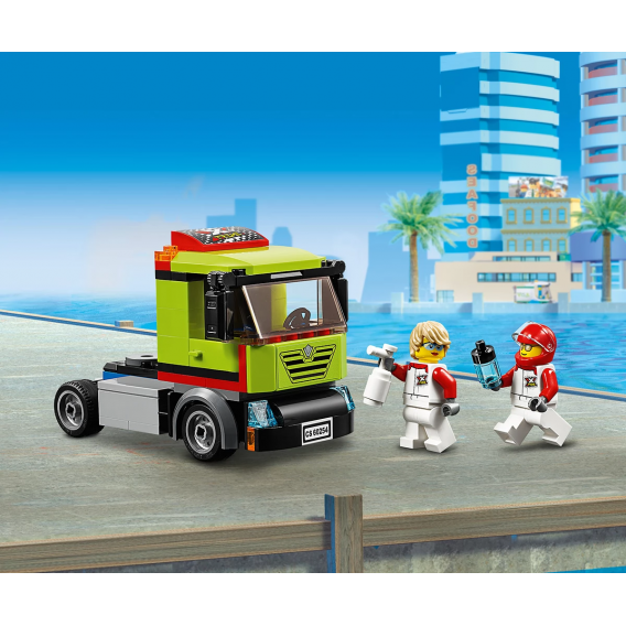 Transportor constructor bărci de curse în 238 de bucăți Lego 109868 8