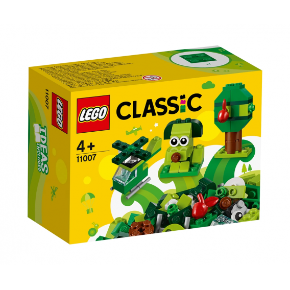 60 piese de construcție, cărămizi creative verzi Lego 109907 