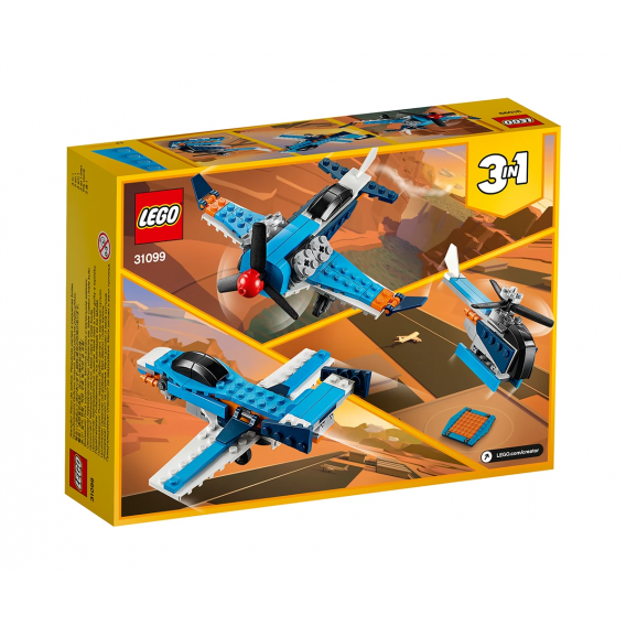 Aeronavă Constructor cu elice cu 128 de piese Lego 109926 1