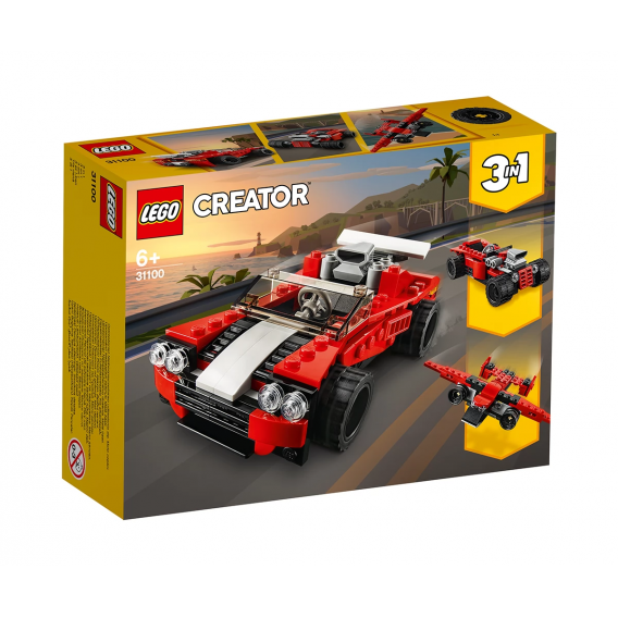 Mașină sport constructor cu 134 de piese Lego 109933 